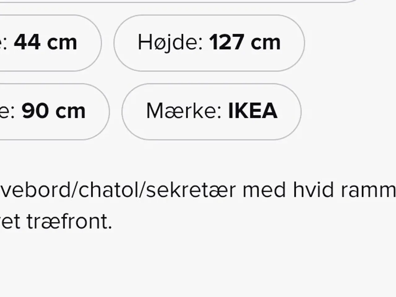 Billede 2 - Ikea skrivepult/chatol købes