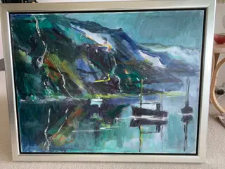 Oliemaleri udført i 1974 af Ingemann Jørgensen 