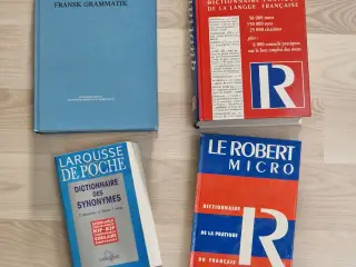 GRATIS - Franske ordbøger & grammatik – 11 bøger