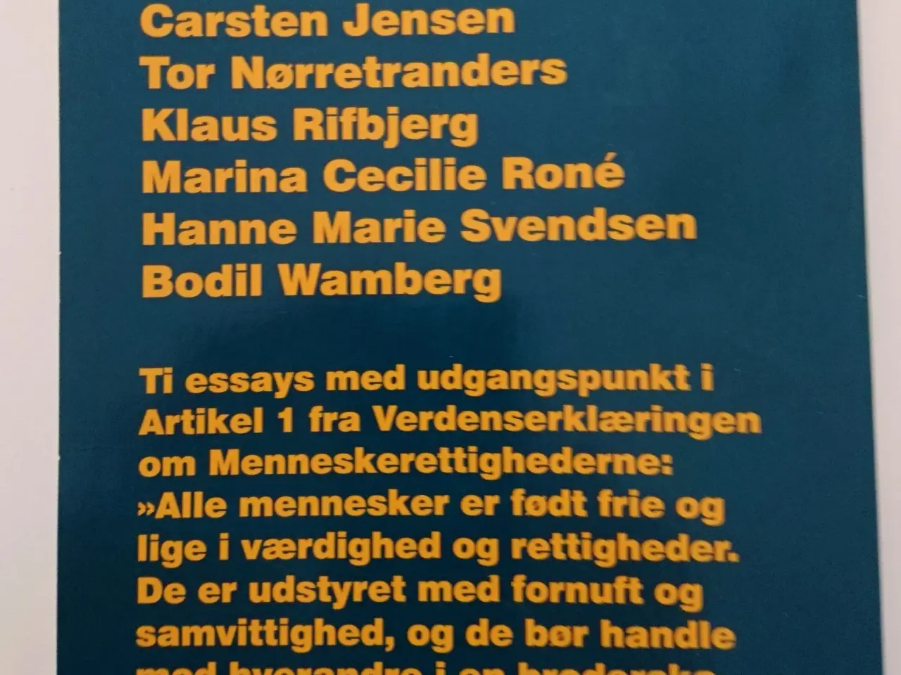 Billede 2 - Alle mennesker er født frie og lige : en debatbog