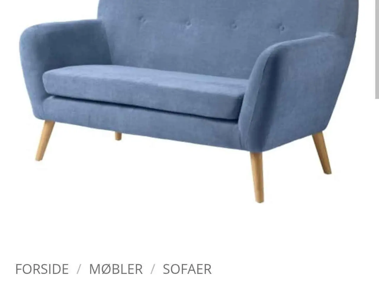 Billede 1 - Lækker blå Vigga sofa