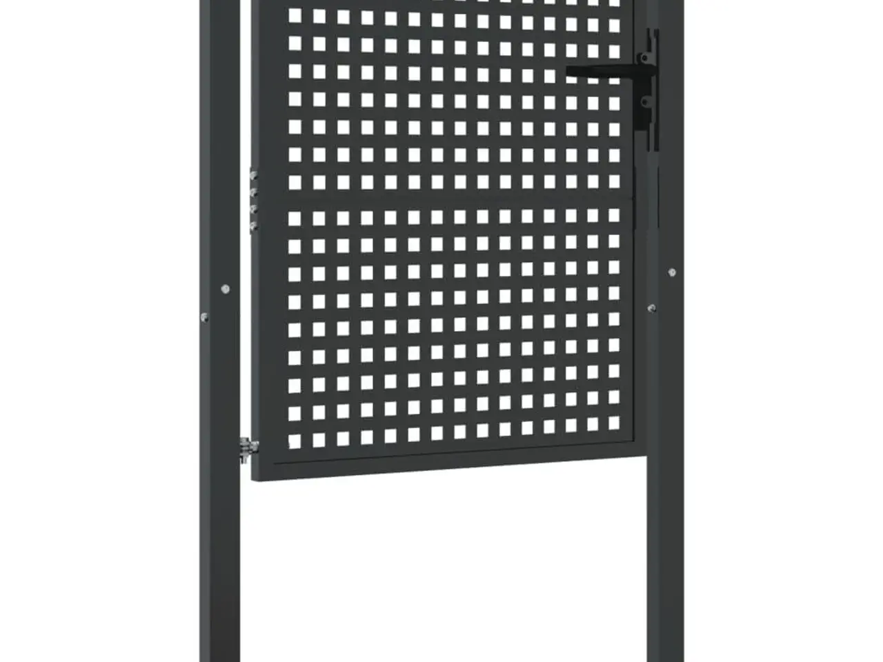 Billede 2 - Havelåge i stål - antracitgrå 100×100 cm