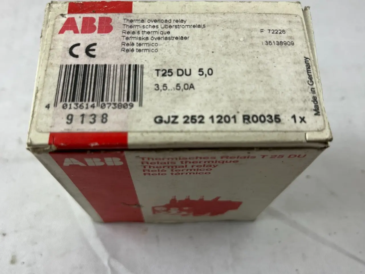 Billede 3 - ABB T25 DU 5.0 Thermal Overload relæ 3.5–5.0A ny