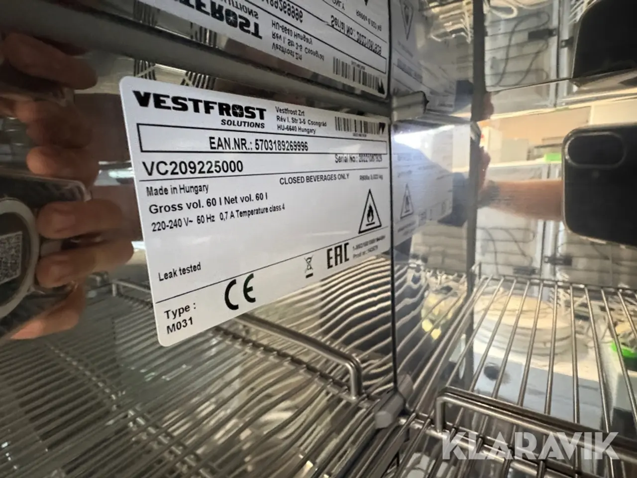 Billede 8 - Displaykøleskab Vestfrost VC209225000