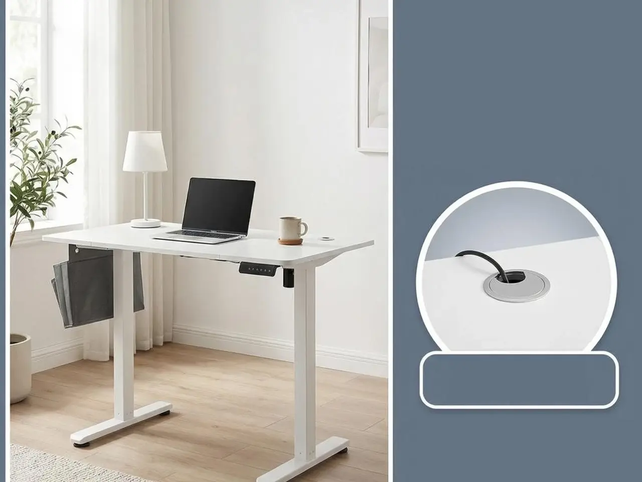 Billede 6 - Elektrisk hæve-sænkebord - Cloud white