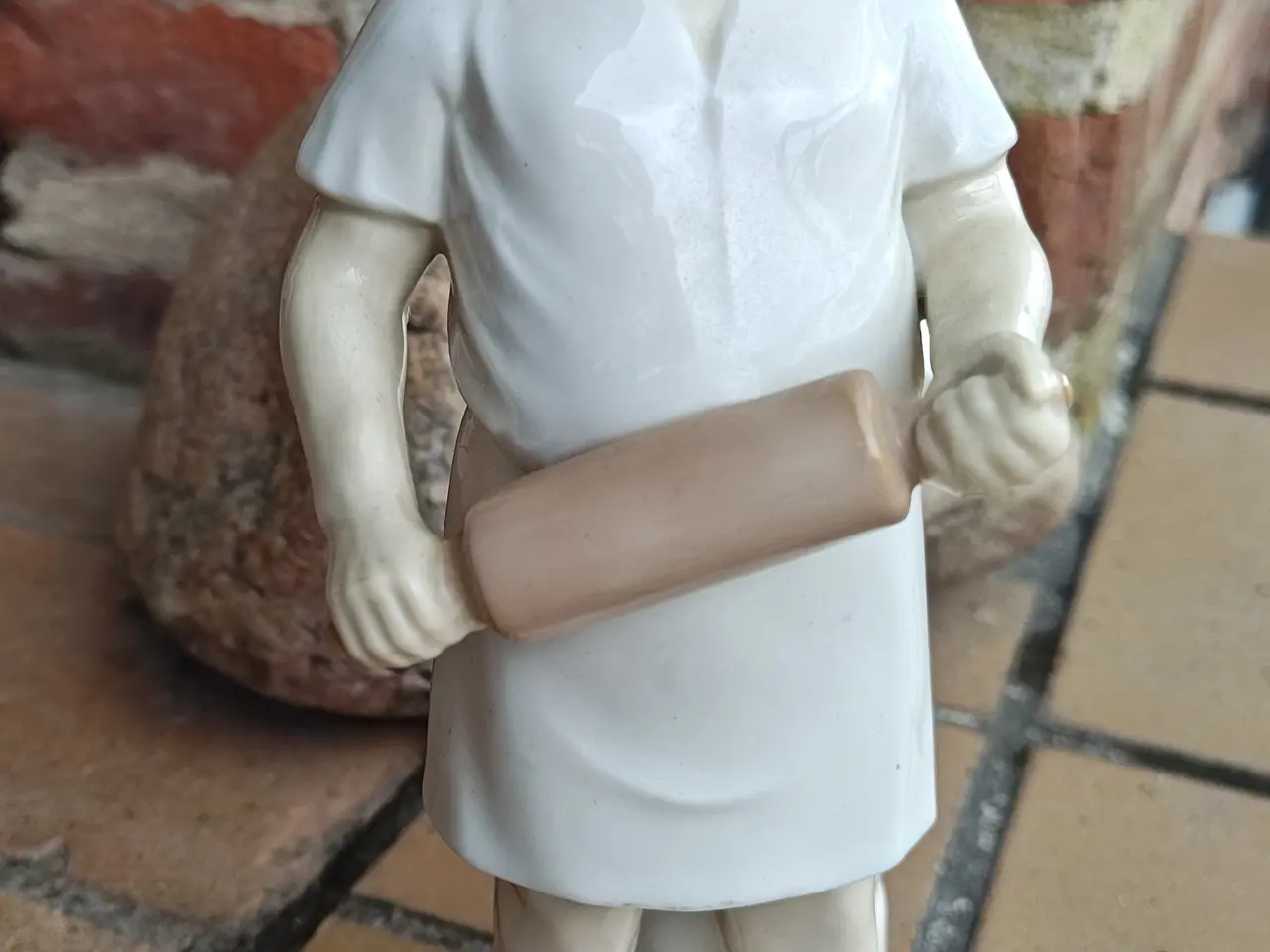Billede 1 - Bager Figur med kagerulle og mel