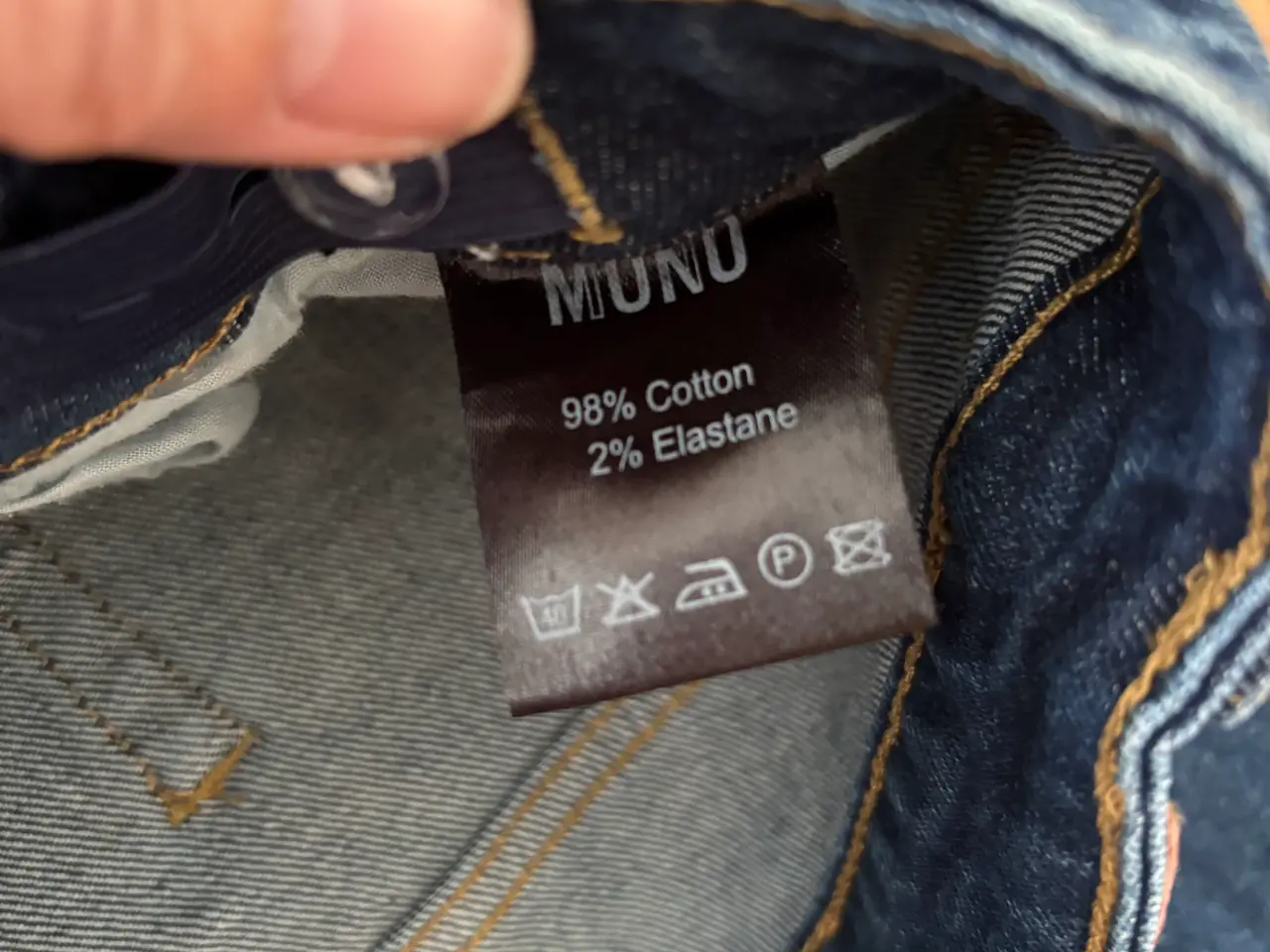 Billede 13 - Mono blå jeans til dreng str 164/ 14  bomuld