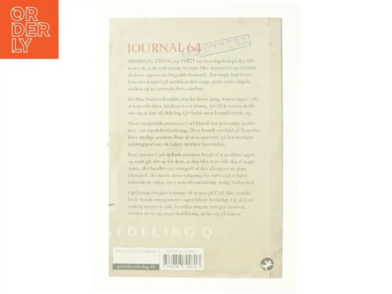 Billede 2 - Journal 64 af Jussi Adler-Olsen (Bog)