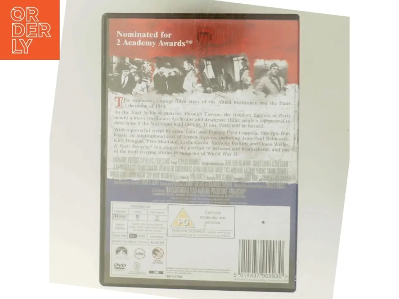 Billede 3 - Is Paris Burning? med Jean-Paul Belmondo (DVD)