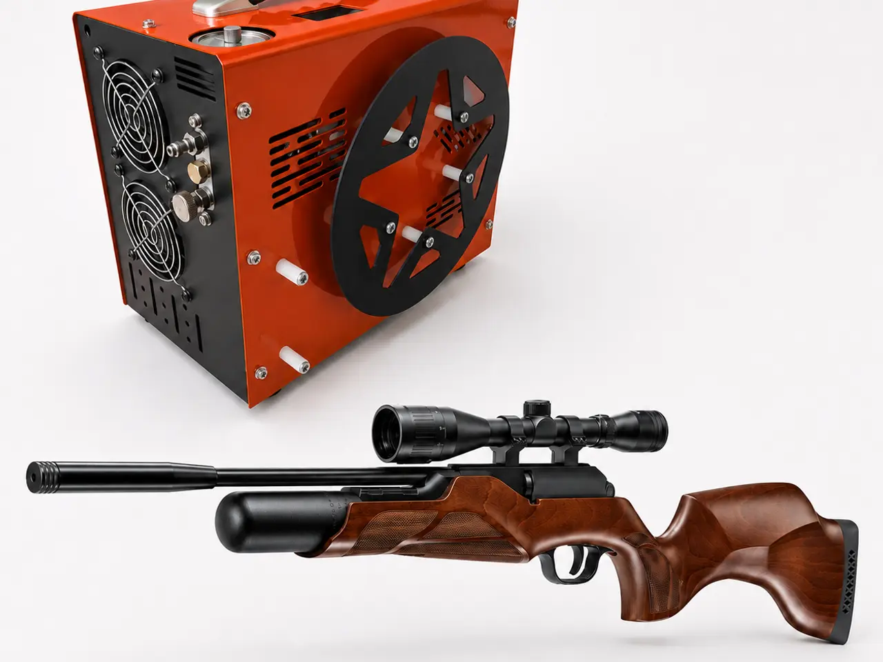 Billede 1 - Walther Rotex RM8 4,5 mm incl. kompressor og kikkert