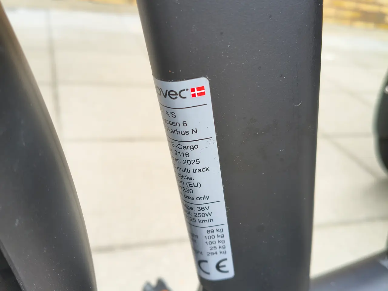 Billede 2 - SCO Premium E-Cargo lad elcykel 15AH - sort