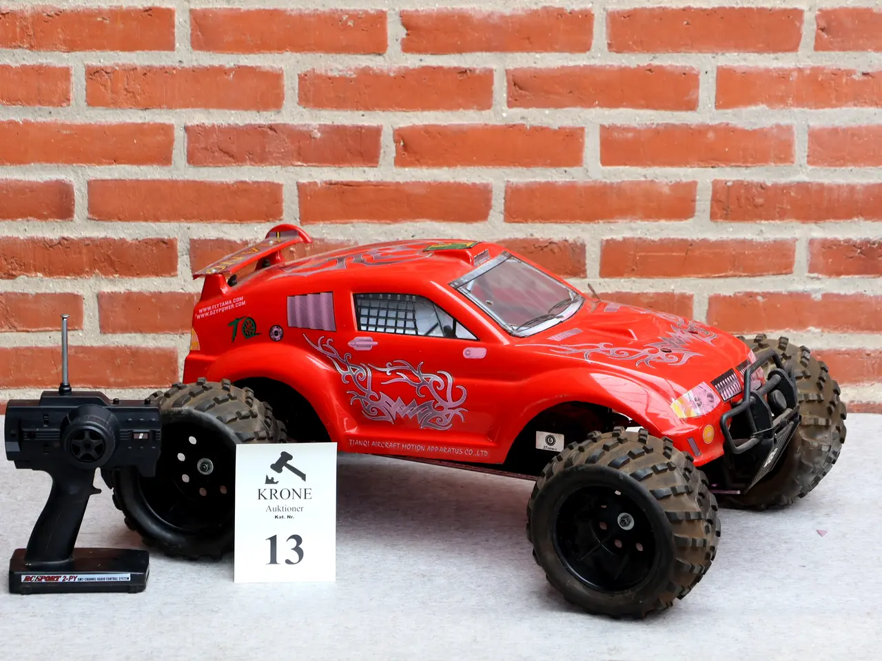 Billede 8 - Stor Benzin drevet r/c bil m/snor-start