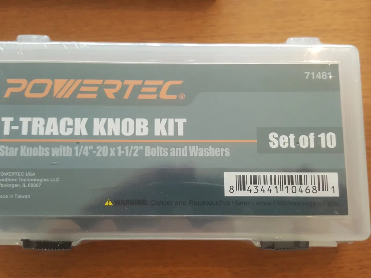 Billede 1 - powertec t-track knob kit