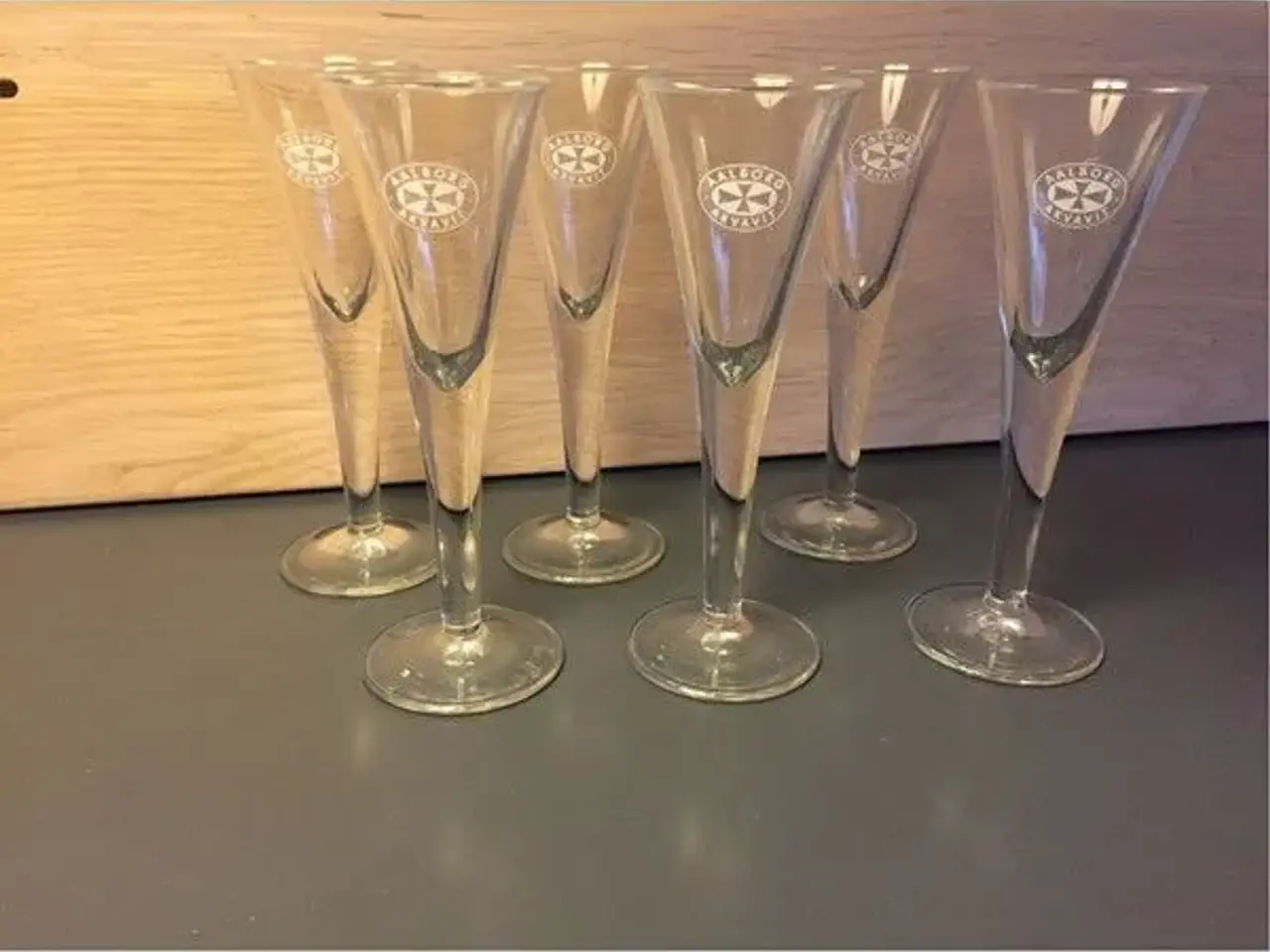 Billede 1 - Aalborg Akvavit Snapseglas 5 cl.