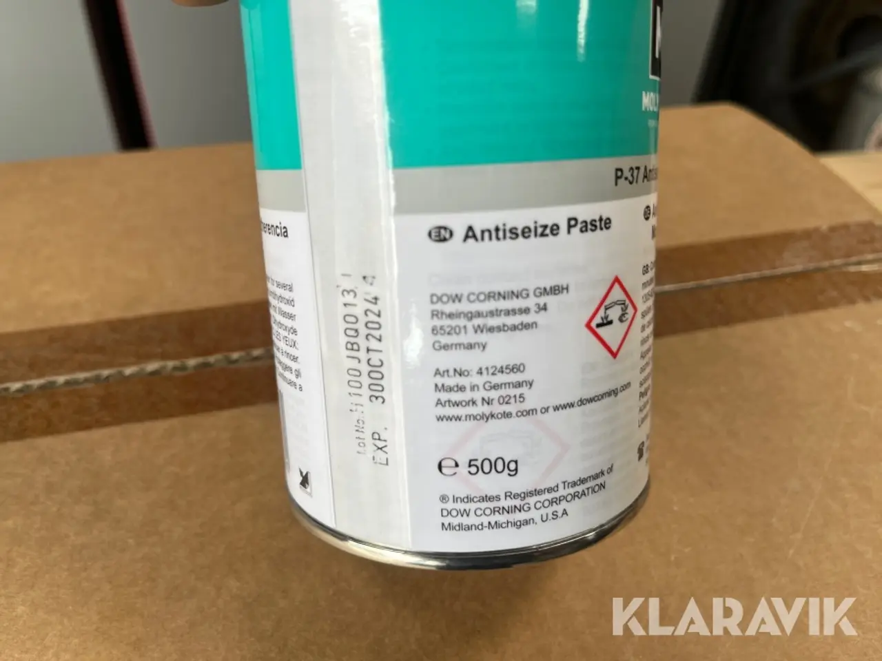 Billede 3 - Antiseize Molykote P-37 Antiseize Paste 1 kasse (10bøtter)
