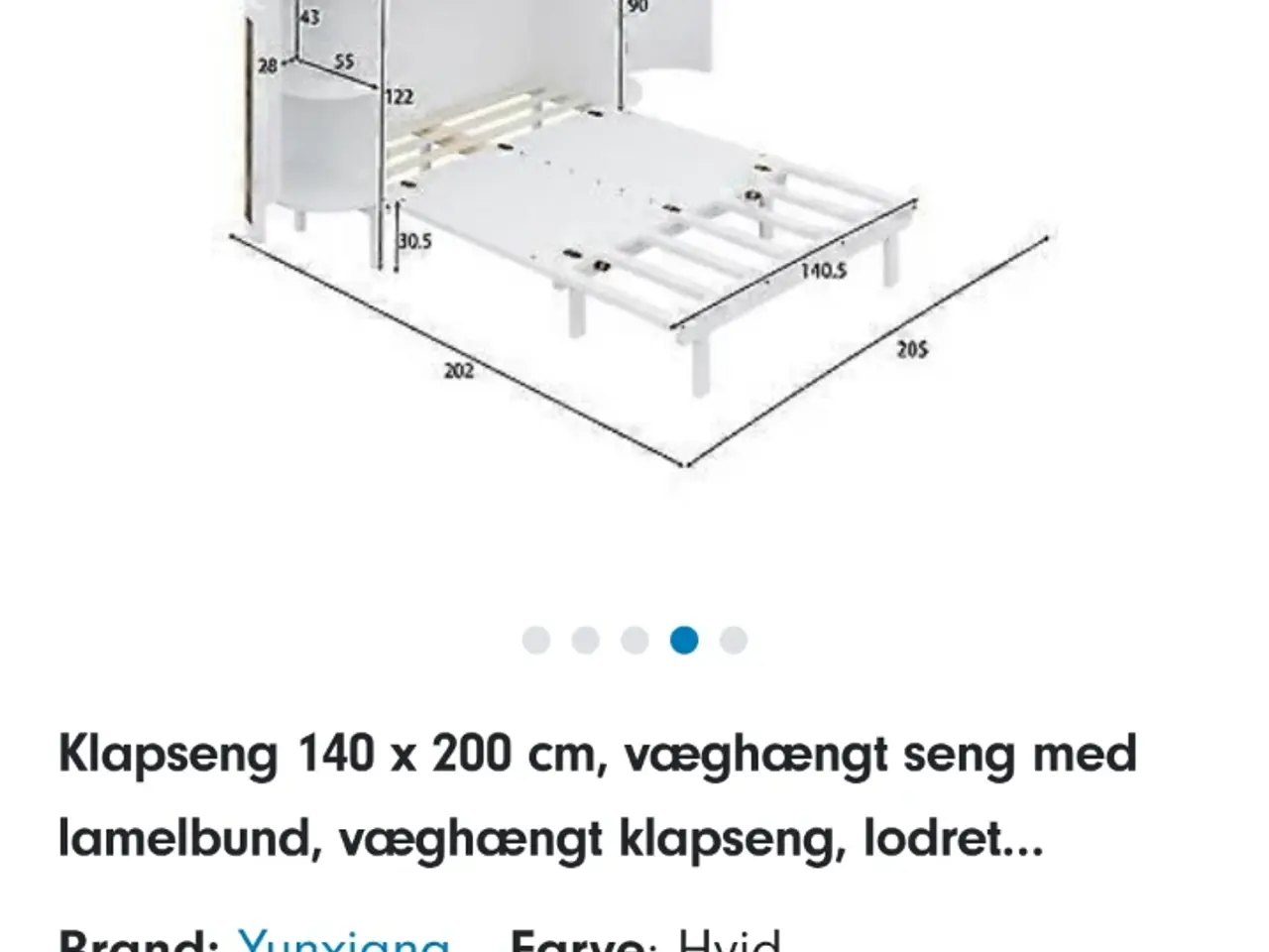 Billede 2 - Seng der kan foldes væk