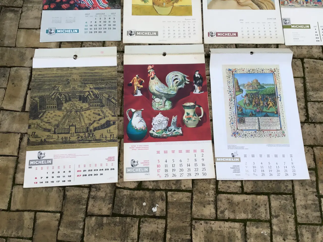 Billede 3 - Michelin kalender fra 50/60 erne