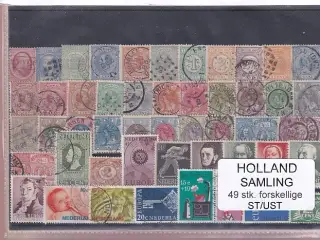 Holland Samling - 49 Stk. Stemplet/Ustemplet