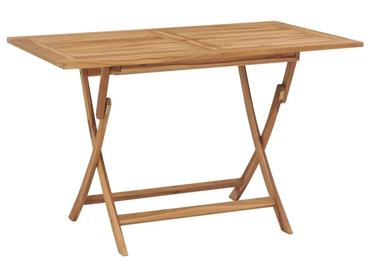 Billede 1 - Foldbart havebord i massivt teaktræ - 120 × 70 × 75 cm