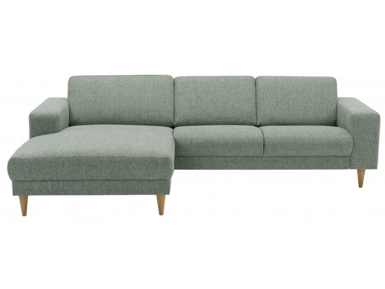 Billede 1 - Hjort Knudsen Hadsten chaiselong sofa venstrevendt Grøn stof