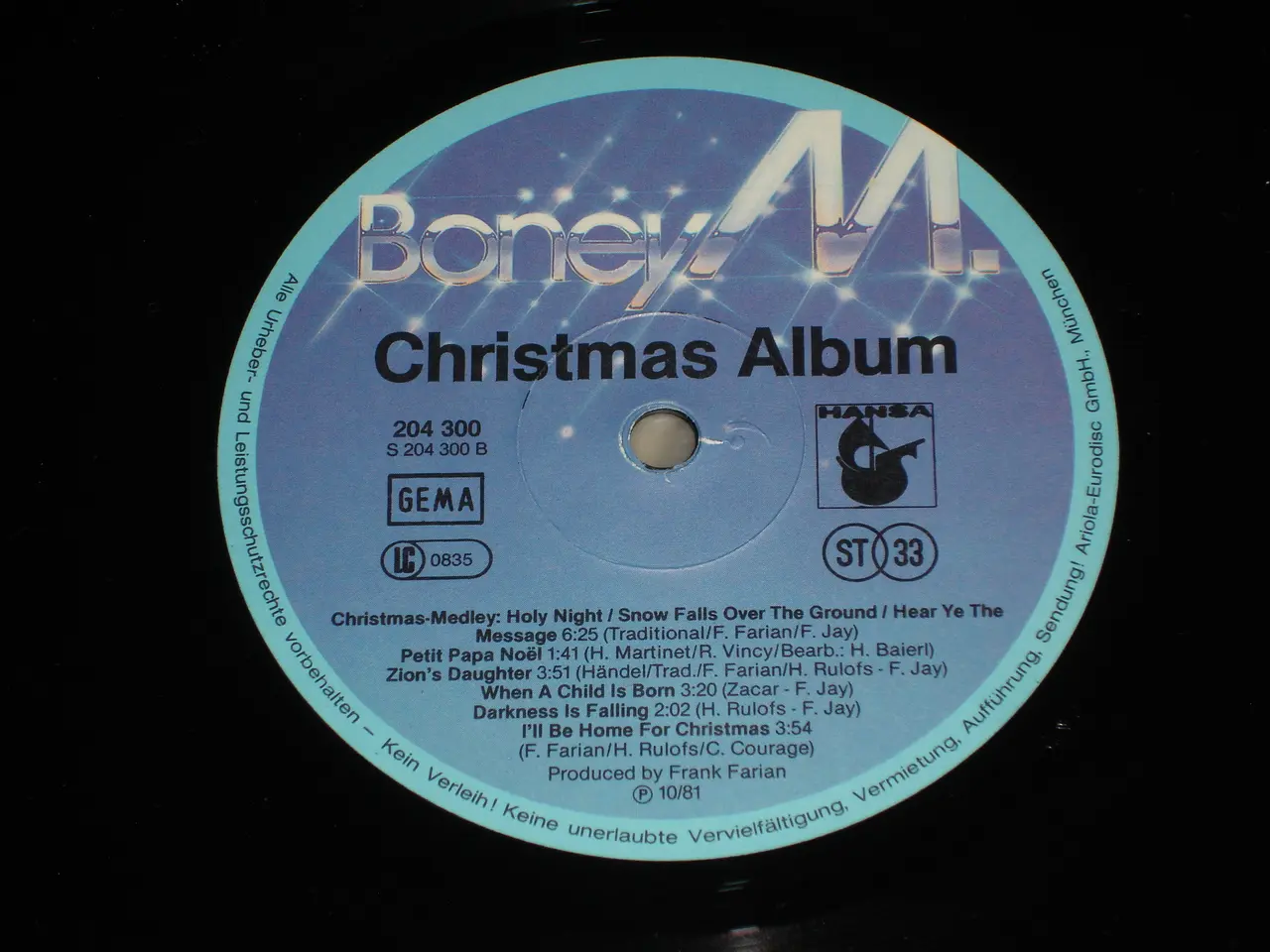 Billede 3 - (Sender gerne) Boney M – Christmas Album