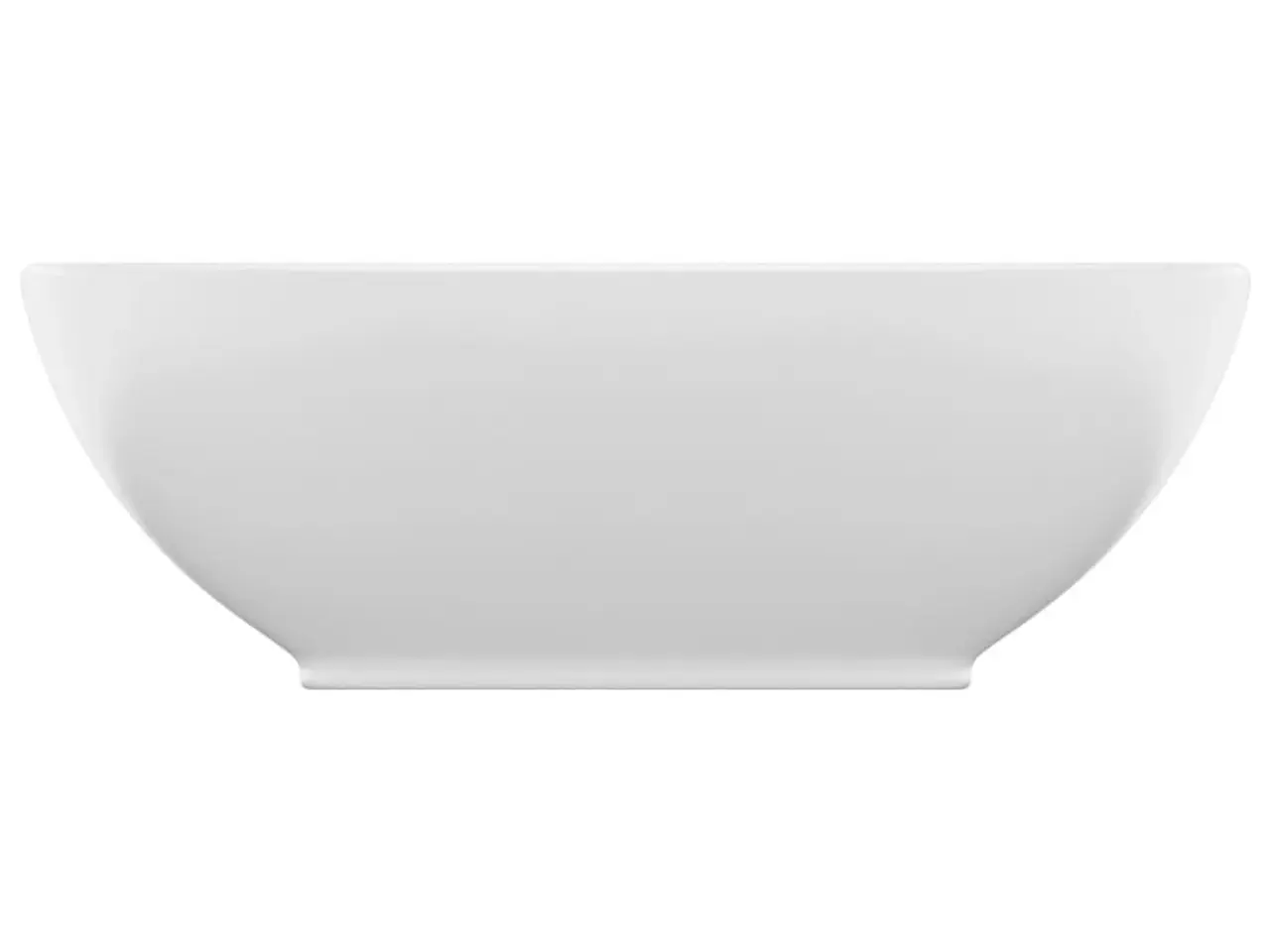 Billede 3 - Luksuriøs håndvask 40x33 cm keramisk oval mat hvid