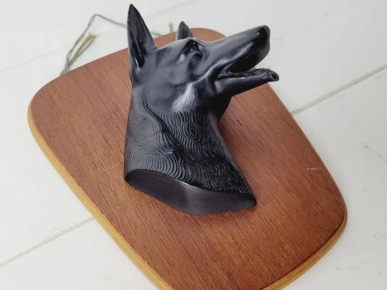 Billede 4 - ⭐️- Vintage Relief med Schæferhund Hoved – Retro
