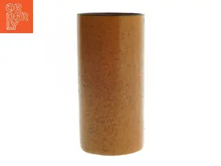 Brun keramik vase fra Nittsj (str. 17 cm)