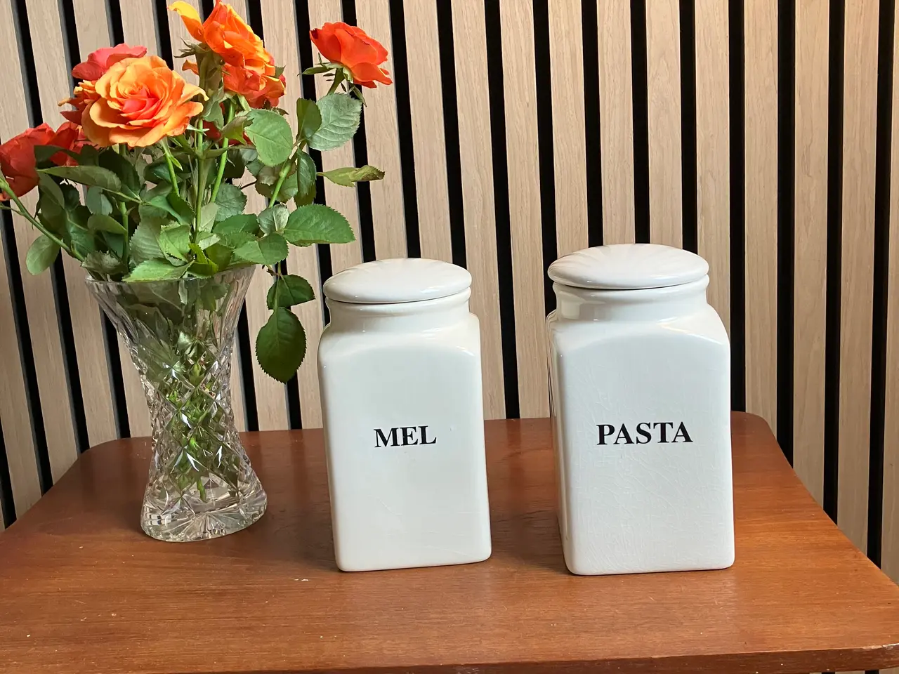 Billede 1 - Opbevaringskrukker til Mel og Pasta