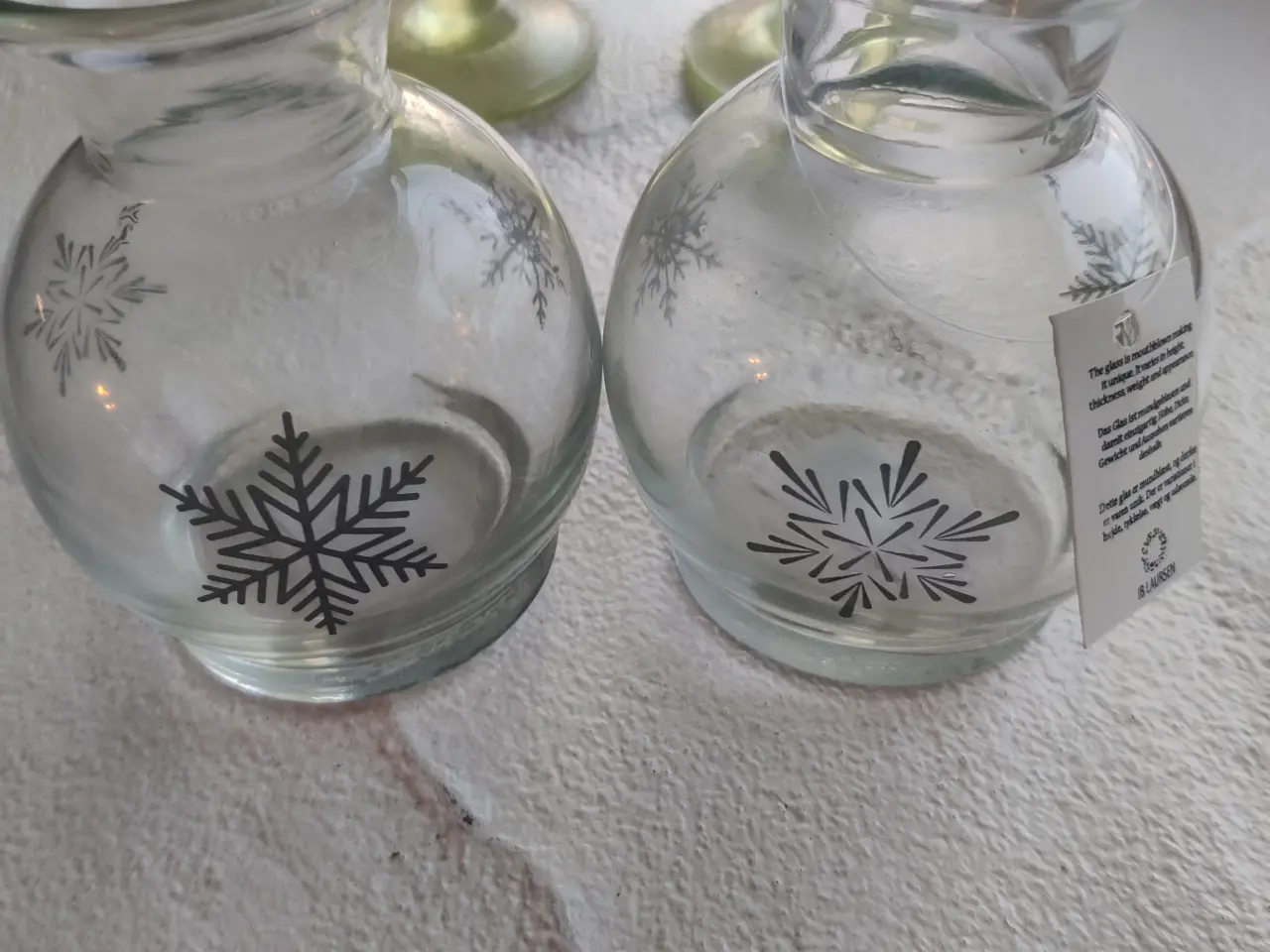 Billede 1 - Ib Laursen Glasvaser med Snefnug