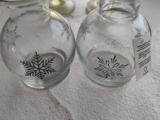 Ib Laursen Glasvaser med Snefnug
