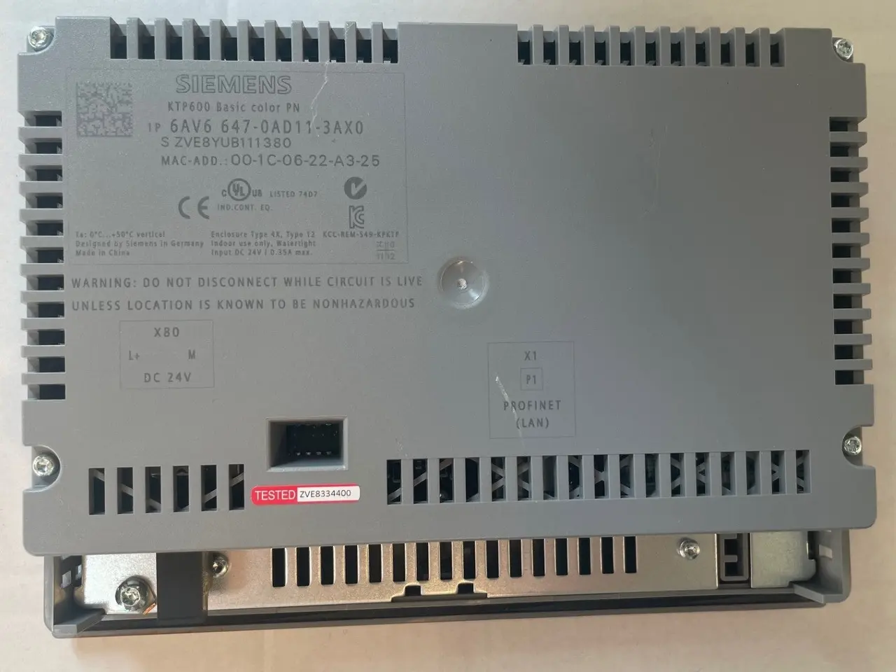 Billede 2 - Siemens SIMATIC HMI KTP600 Basic Color PN
