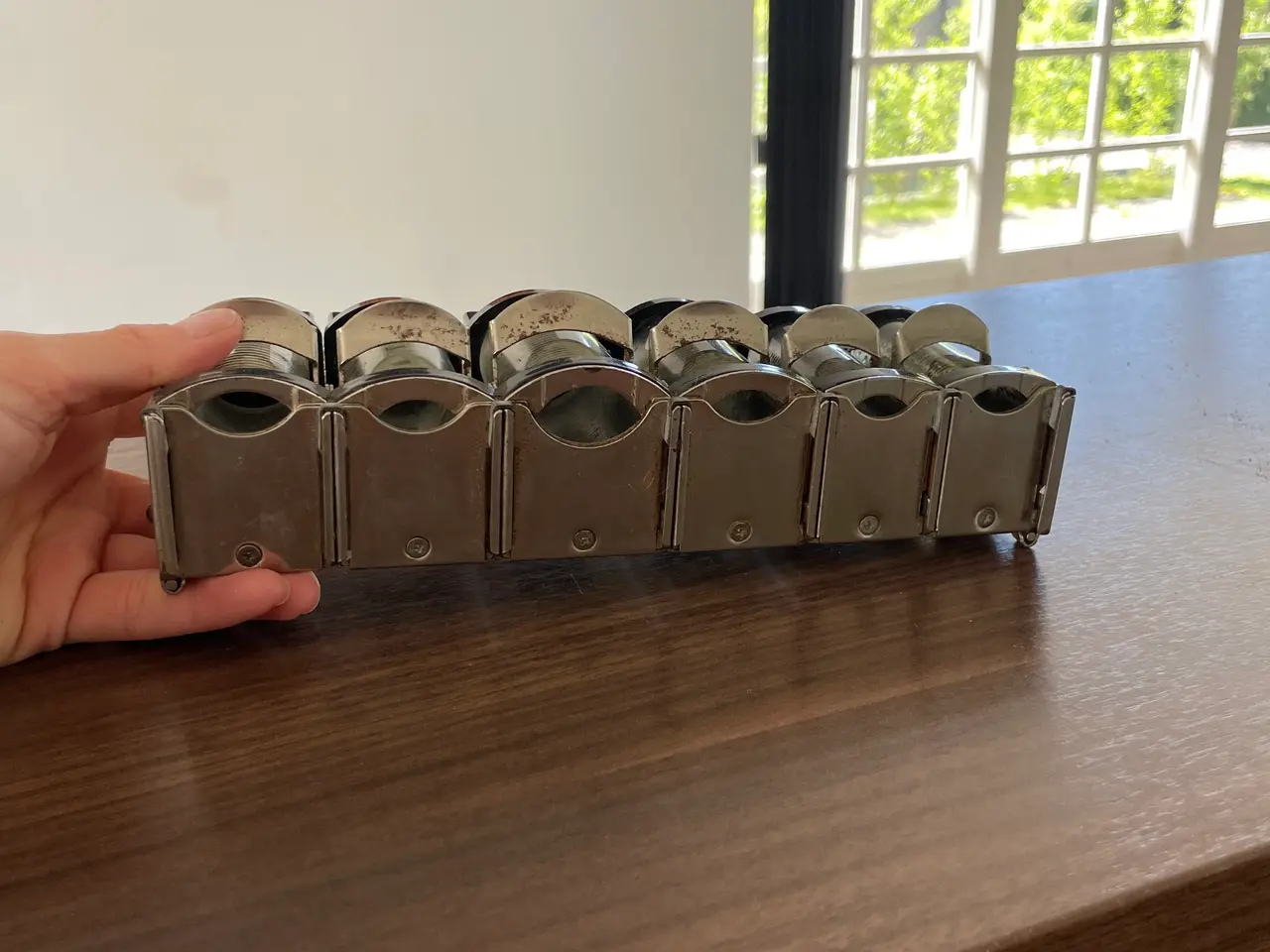 Billede 3 - Vintage mekanisk møntveksler / coin changer i meta