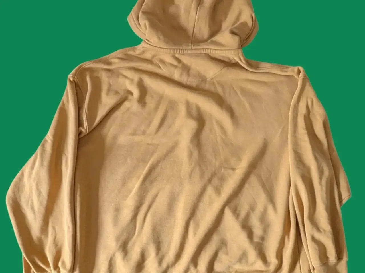 Billede 2 - H&M basics oversized sennepsgul / tan hættetrøje m