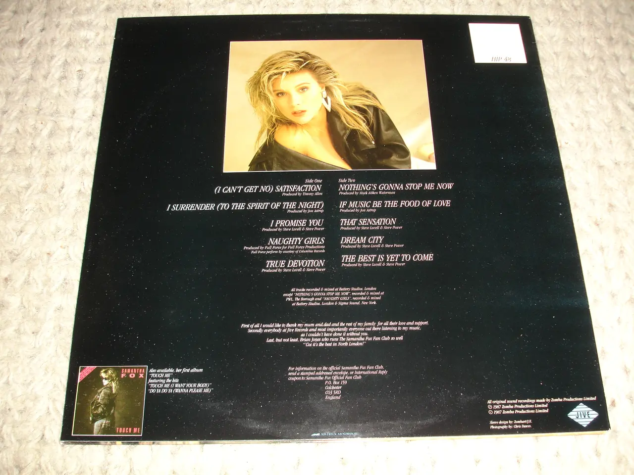 Billede 3 - (Sender gerne) Samantha Fox – Samantha Fox