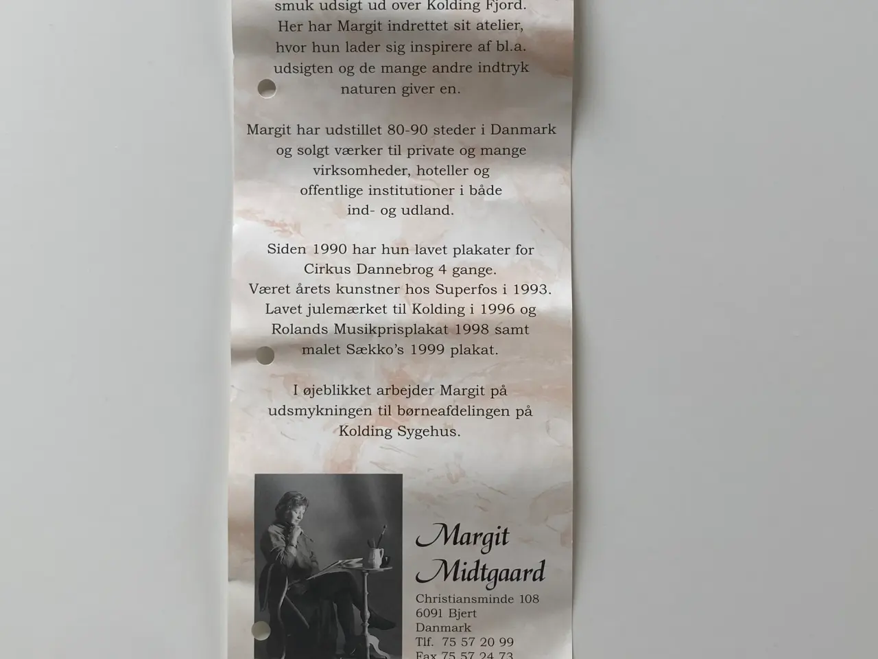 Billede 3 - Plakat efter akvarelmaleri af Margit Midtgård