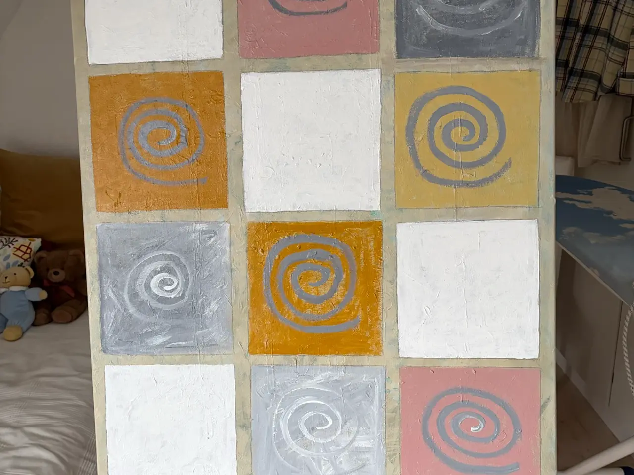 Billede 2 - Acrylmaleri i smukke, glade farver, 70x90 cm