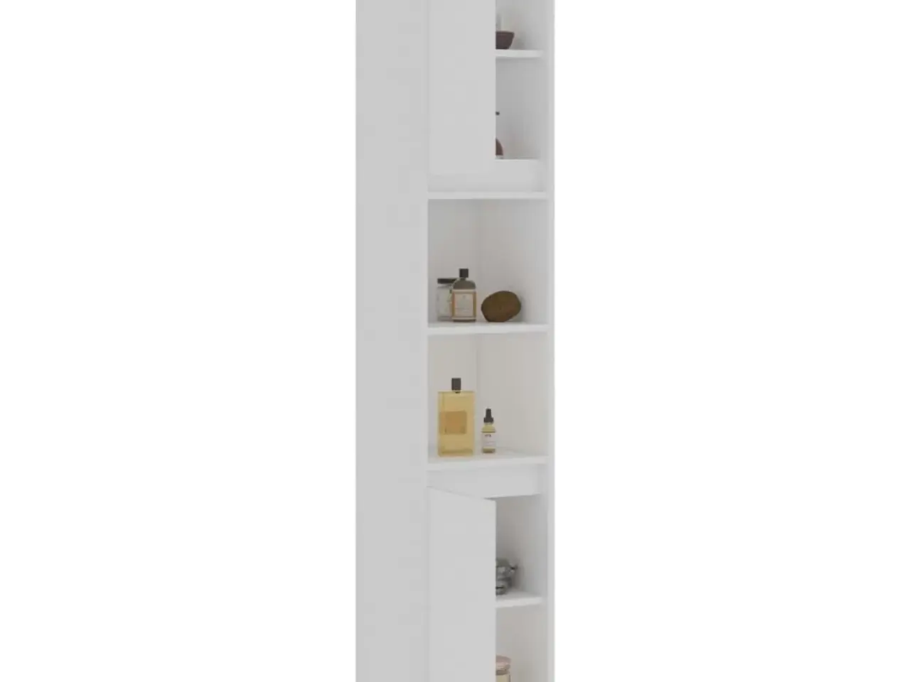 Billede 4 - Badeværelsesskab 30x30x183,5 cm konstrueret træ hvid