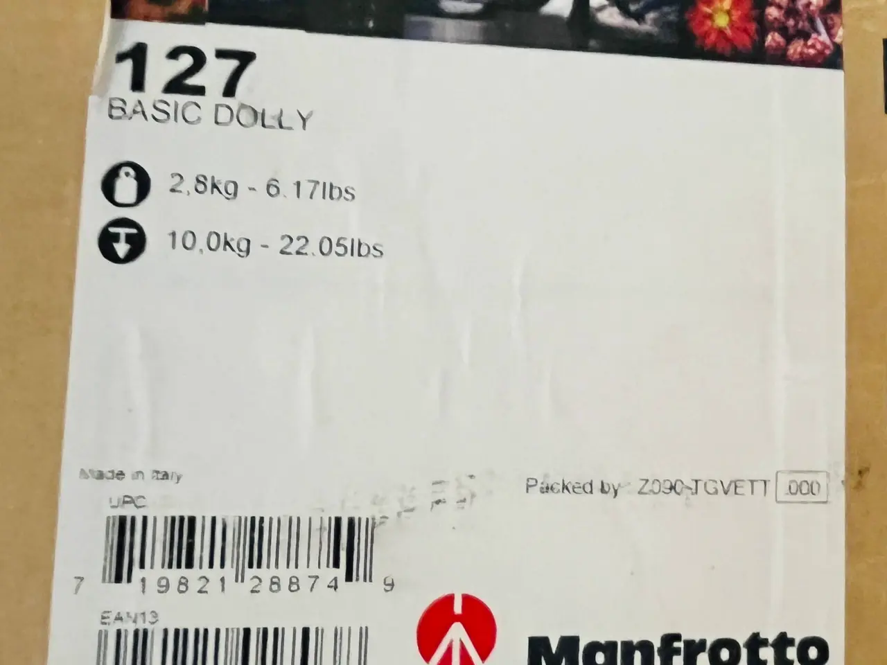 Billede 2 - Stativvogn/Dolly MANFROTTO 127 Basic