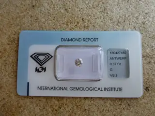 uindfattet diamant.