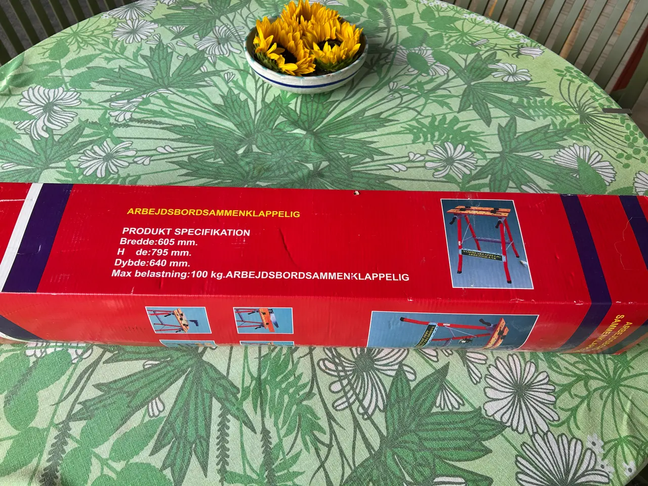 Billede 1 - Sammenklappeligt arbejdsbord