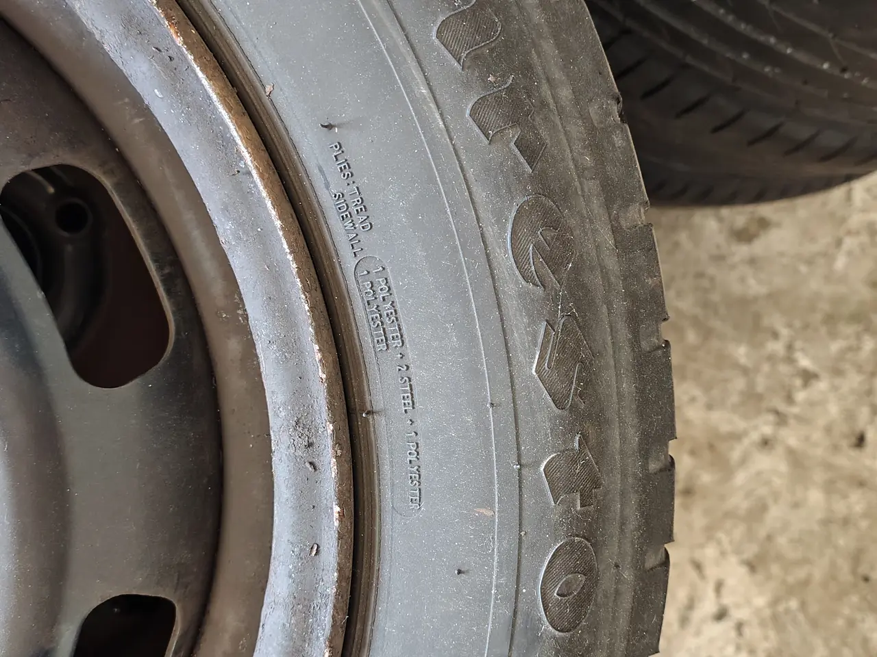Billede 4 - Fire stålfælge med dæk  FIRESTONE  185/65 R 15