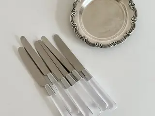 Retroknive, Abert Inox, stål m plast, 6 stk samlet, NB