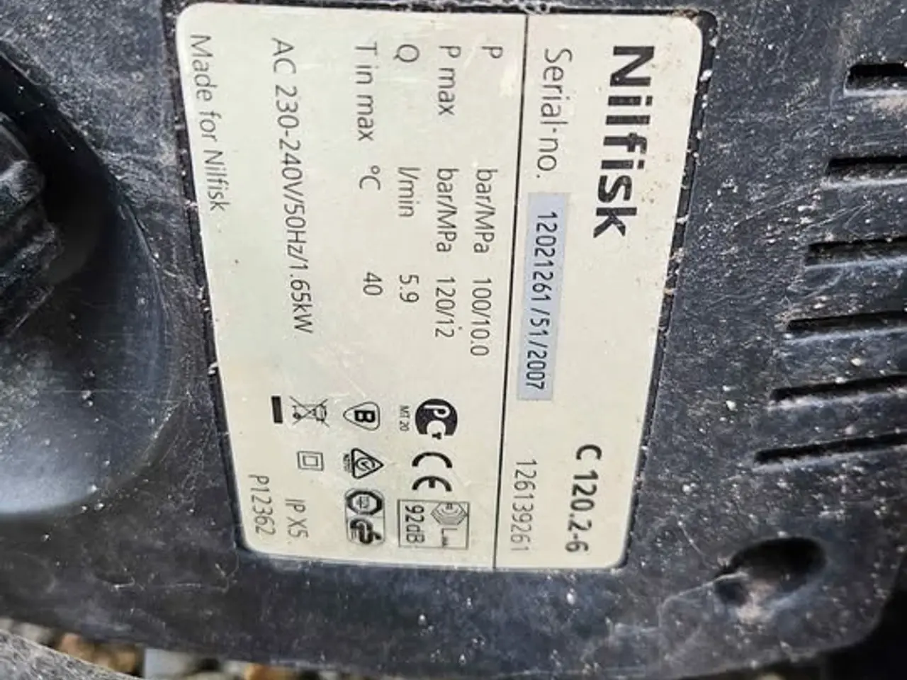 Billede 5 - Højtrygsrenser Nilfisk C120.2