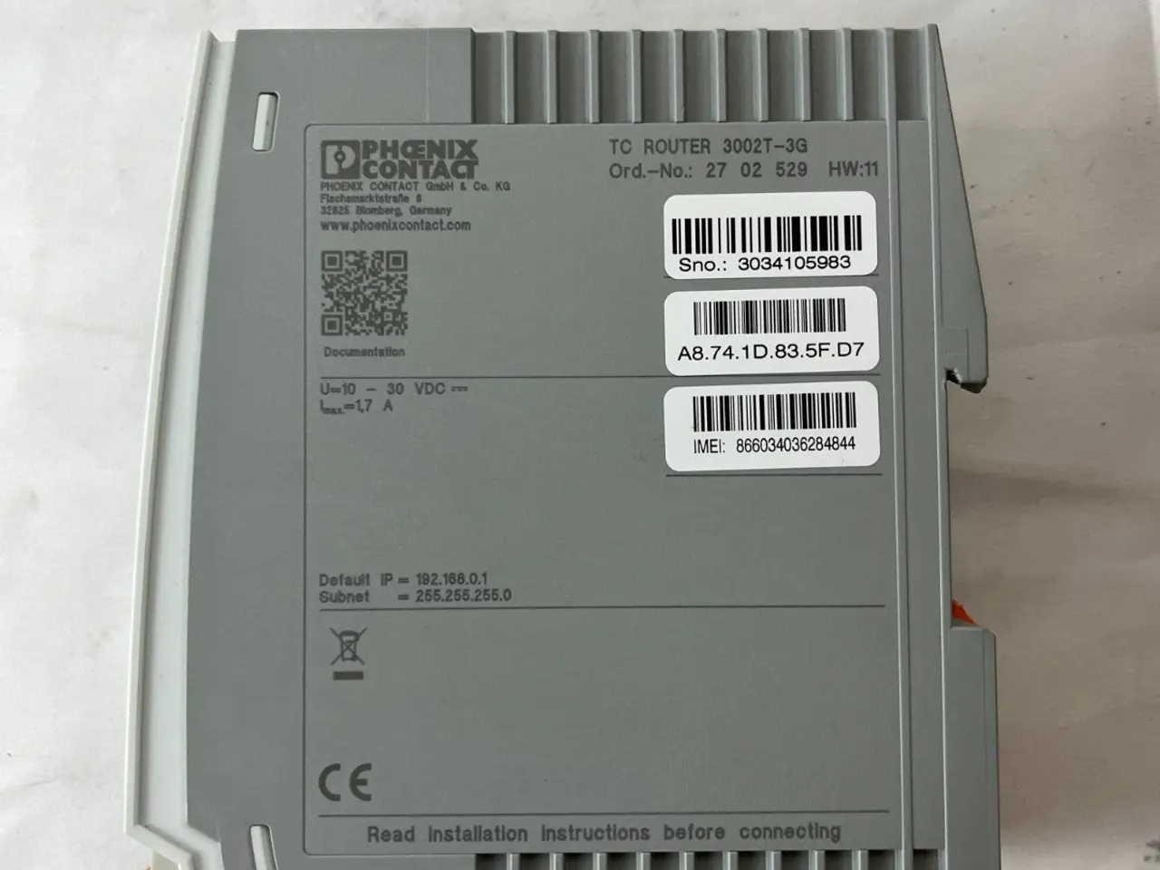 Billede 9 - Phoenix Contact TC ROUTER 3002T-3G VPN Cellular