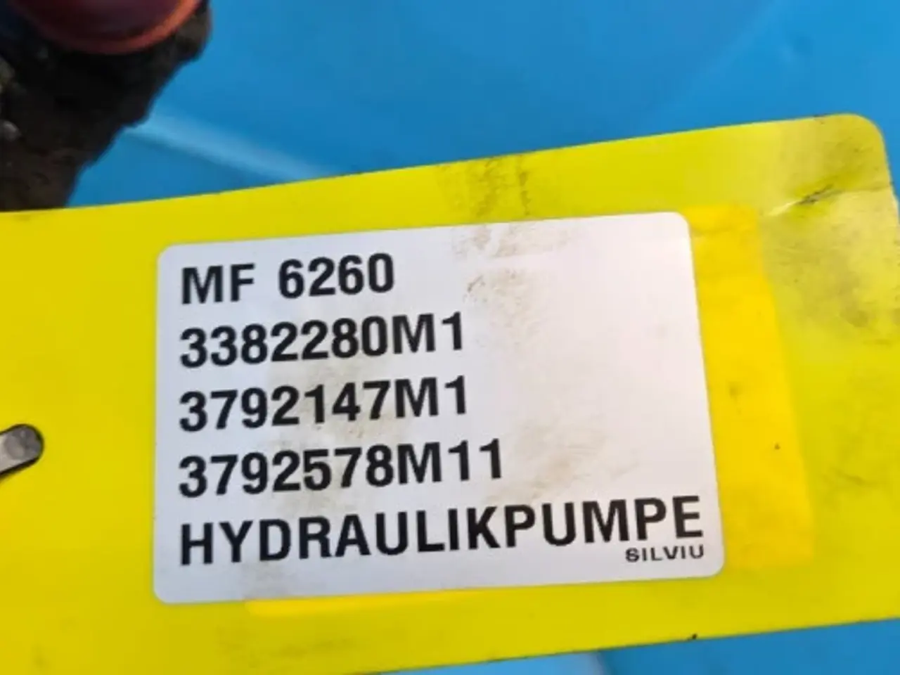 Billede 12 - Massey Ferguson 6260 Hydraulikpumpe 3382280M1