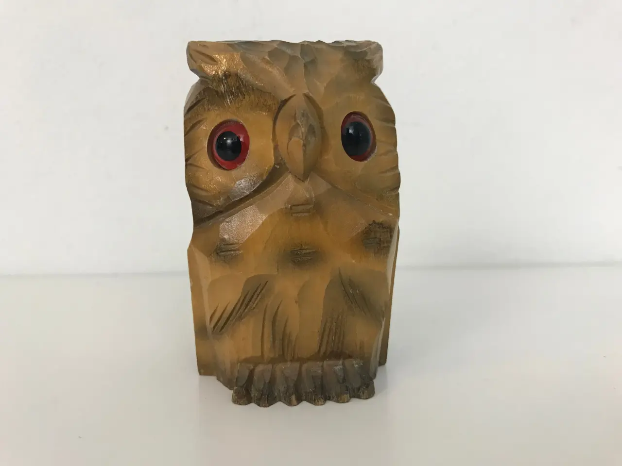 Billede 2 - Retro ugle figur / holder i træ