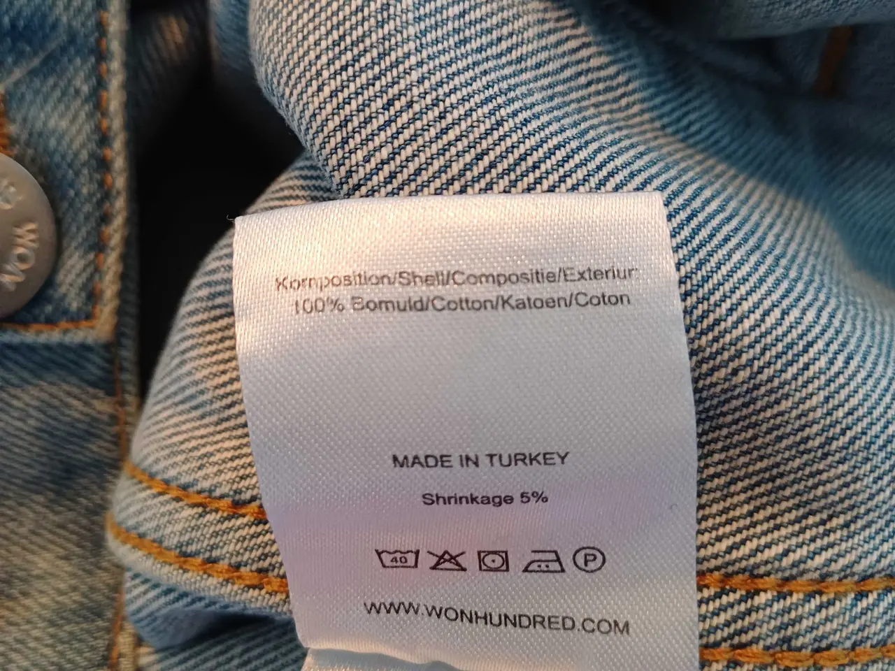 Billede 10 - Won Hundred denim jakke herre model str M