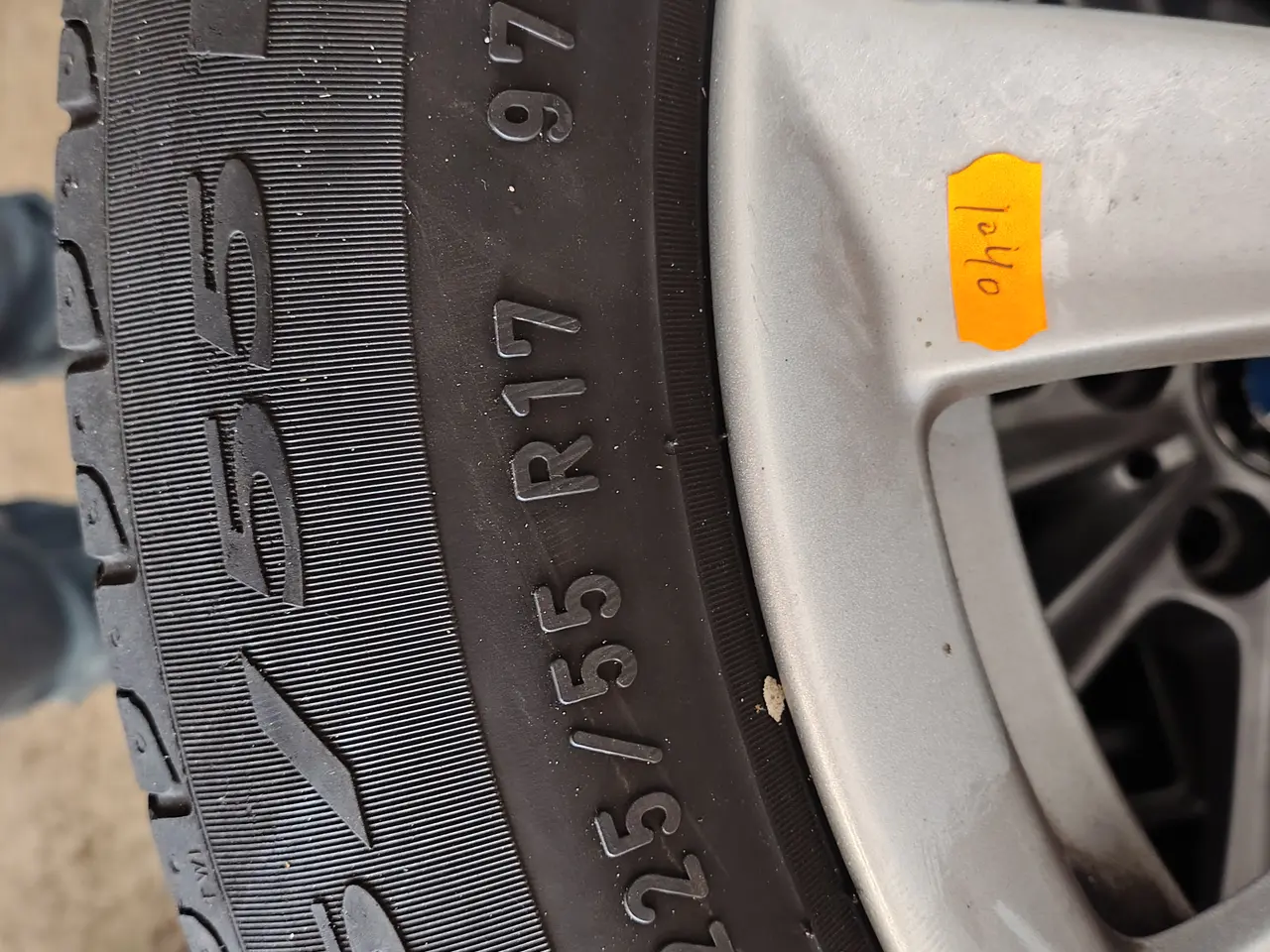 Billede 6 - Fire alufælge med dæk PIRELLI 225/55 R 17
