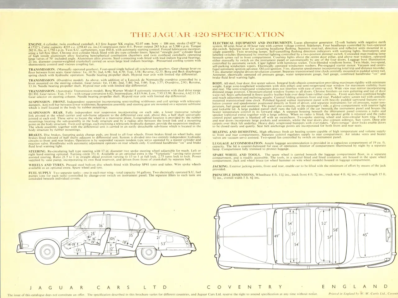 Billede 4 - Jaguar 420 brochure 1967